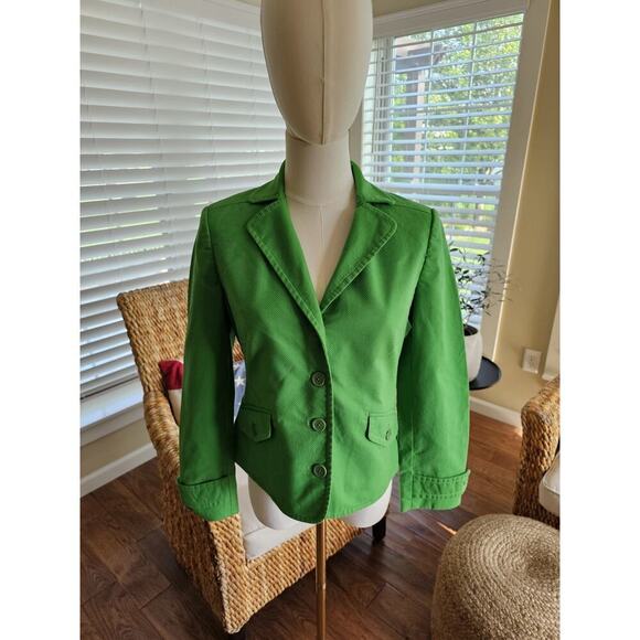 J. Crew Factory Jackets & Blazers - J. Crew Lime Green Cropped Blazer Women's MP Career Party/Cocktail